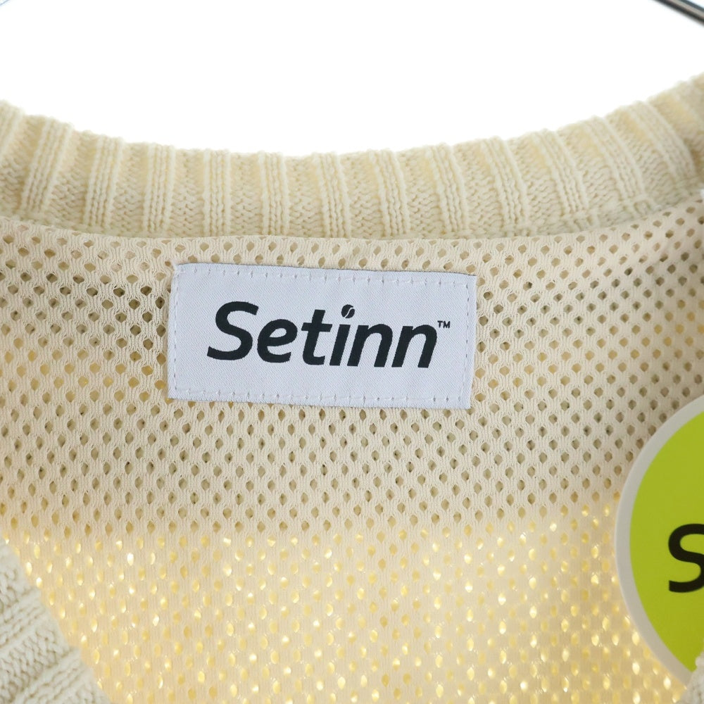 Setinn(セットイン) Ceremony Knit セレモニー Vネック ニット ベージュ