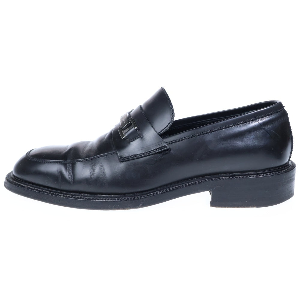 GUCCI(グッチ) スクエアトゥ ホースビット レザーローファー ローカットシューズ ブラック