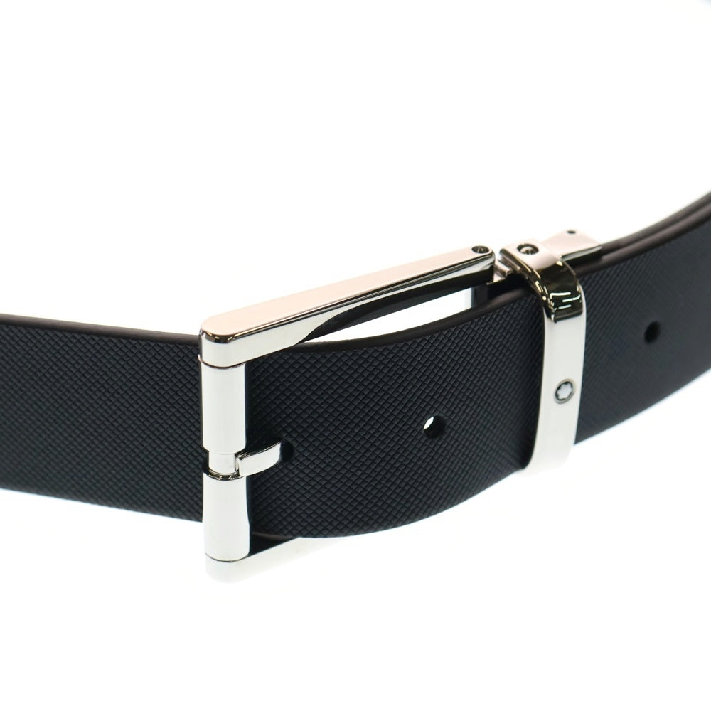 MONTBLANC(モンブラン) リバーシブルレザーベルト ブラック