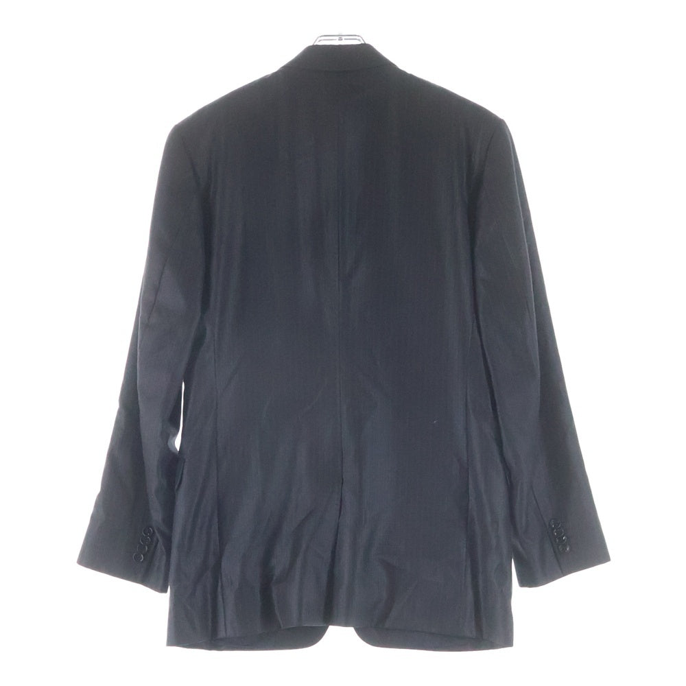 DOLCE & GABBANA(ドルチェアンドガッバーナ) Set Up Suit ストライプウール混 テーラードジャケット ストライプ ウール混パンツ ブラック RU0097 TNMI7