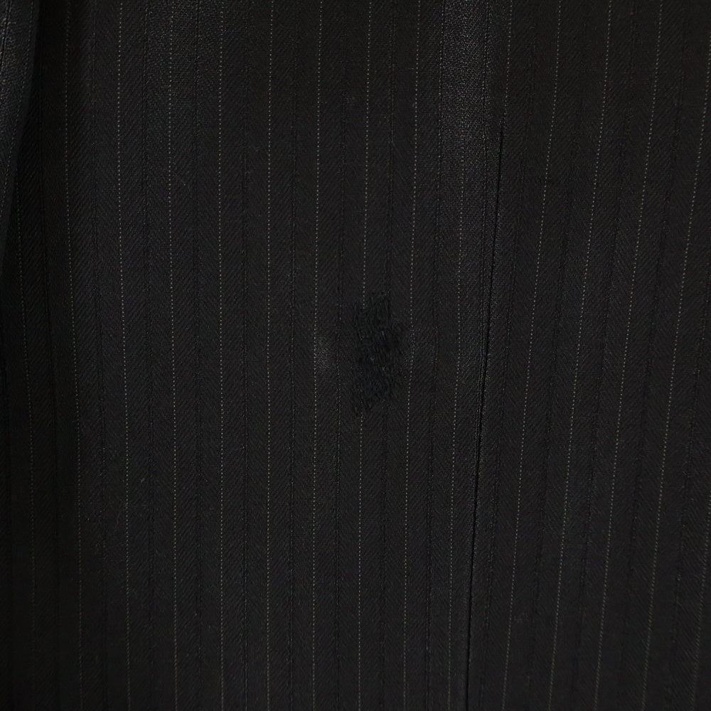 DOLCE & GABBANA(ドルチェアンドガッバーナ) Set Up Suit ストライプウール混 テーラードジャケット ストライプ ウール混パンツ ブラック RU0097 TNMI7