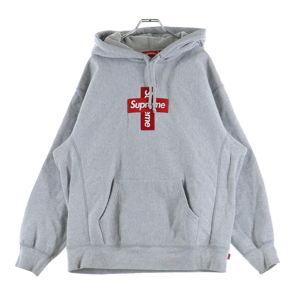 SUPREME(シュプリーム) 20AW Cross Box Logo Hooded Sweatshirt クロス ボックス ロゴ フーデッド スウェットシャツ プルオーバーパーカー グレー