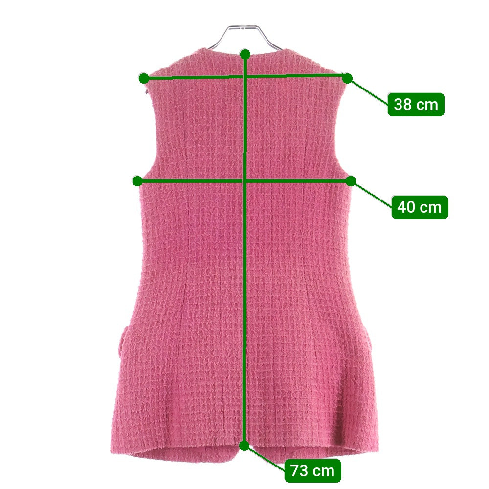 CHANEL(シャネル) Sleeveless Tweed Dress スリーブレス ツイード ドレス レディース ピンク P72576V64359