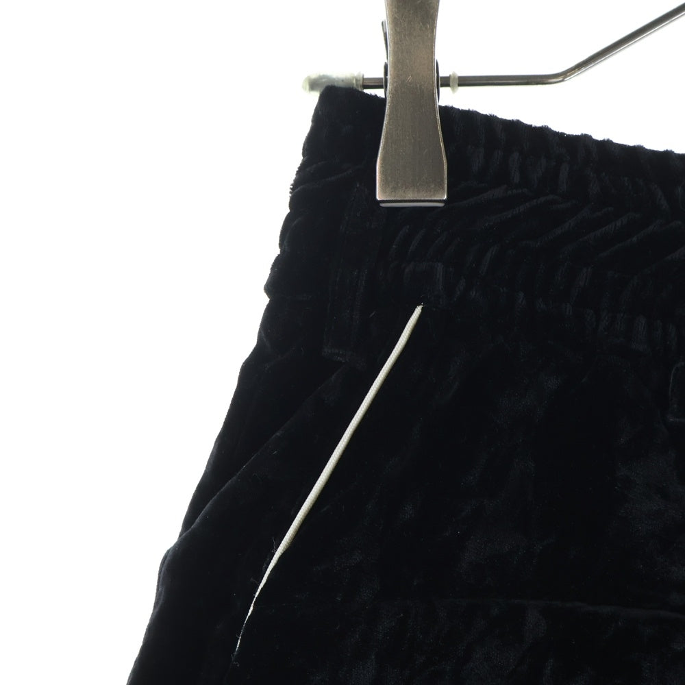SUBLATIONS(サブレーションズ) VELVET TRANSFORM EASY TRACK PANTS ベルベット トランスフォーム イージー トラックパンツ ブラック S121420
