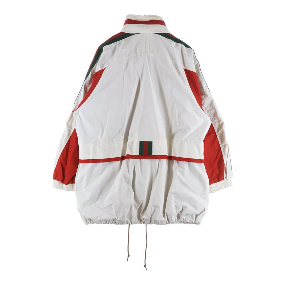 GUCCI(グッチ) Canvas Jacket 裏地メッシュ ジップアップジャケット ホワイト 599933 XDAOX