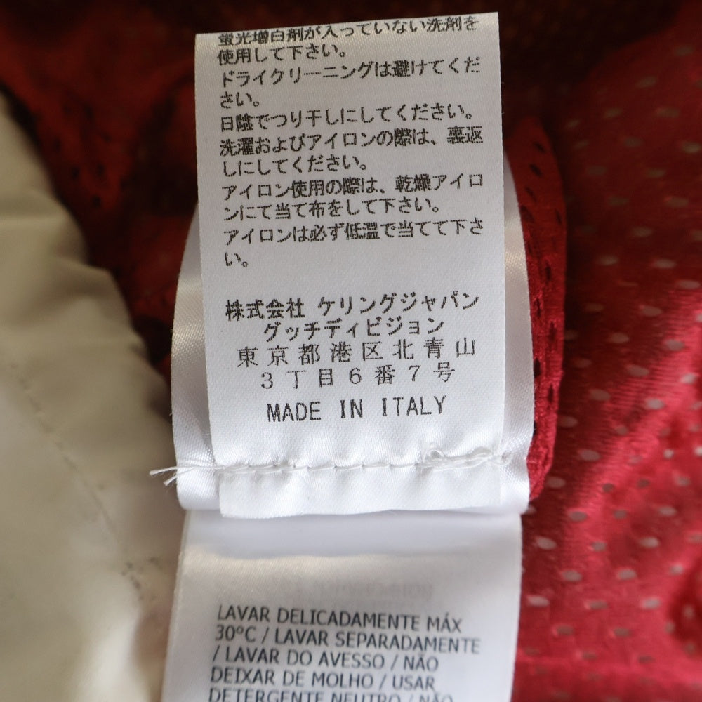 GUCCI(グッチ) Canvas Jacket 裏地メッシュ ジップアップジャケット ホワイト 599933 XDAOX