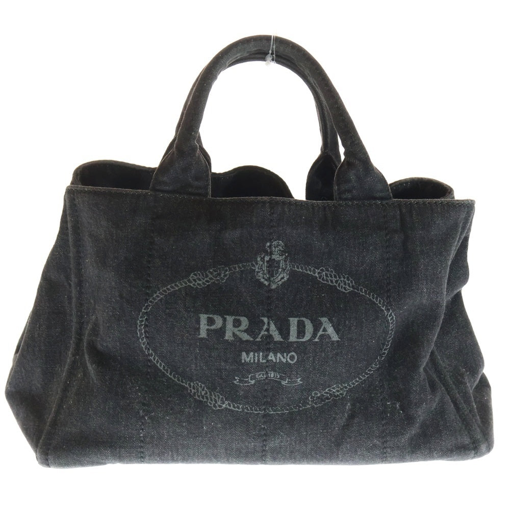 PRADA(プラダ) CANAPA カナパ デニムトートバッグ ハンドバッグ インディゴ レディース