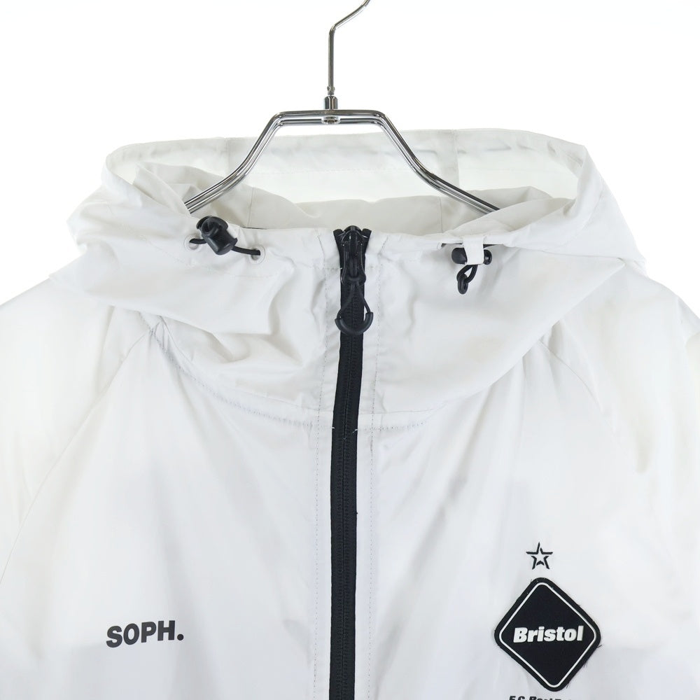 F.C.R.B./F.C.Real Bristol/FCRB(エフシーアールビー/エフシーレアルブリストル) 20AW VENTILATION TRACK JACKET ナイロンジャケット ブラック/ホワイト FCRB-202022