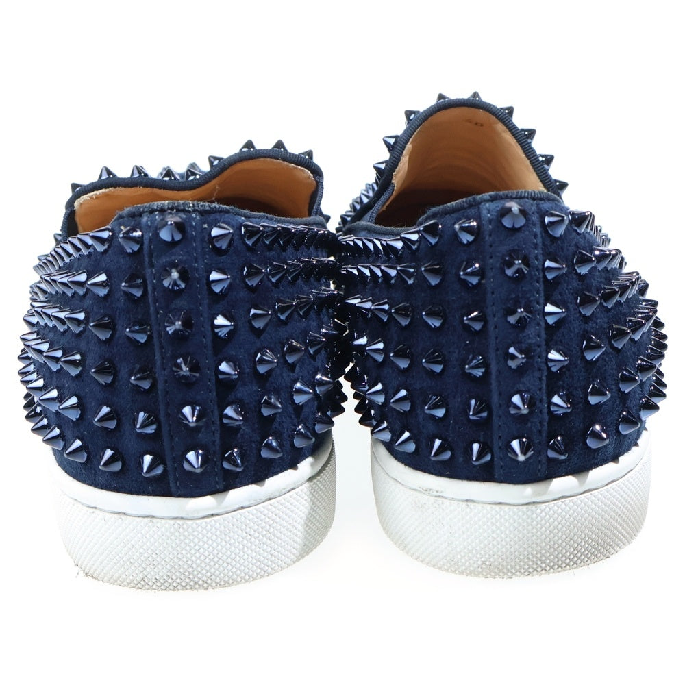 CHRISTIAN LOUBOUTIN(クリスチャンルブタン) Roller Boat スパイクスタッズ ローカットスニーカー ネイビー