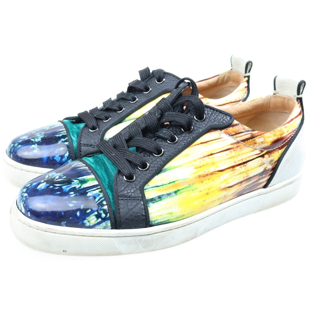 CHRISTIAN LOUBOUTIN(クリスチャンルブタン) Seavaste Flat 総柄 ローカットスニーカー マルチ