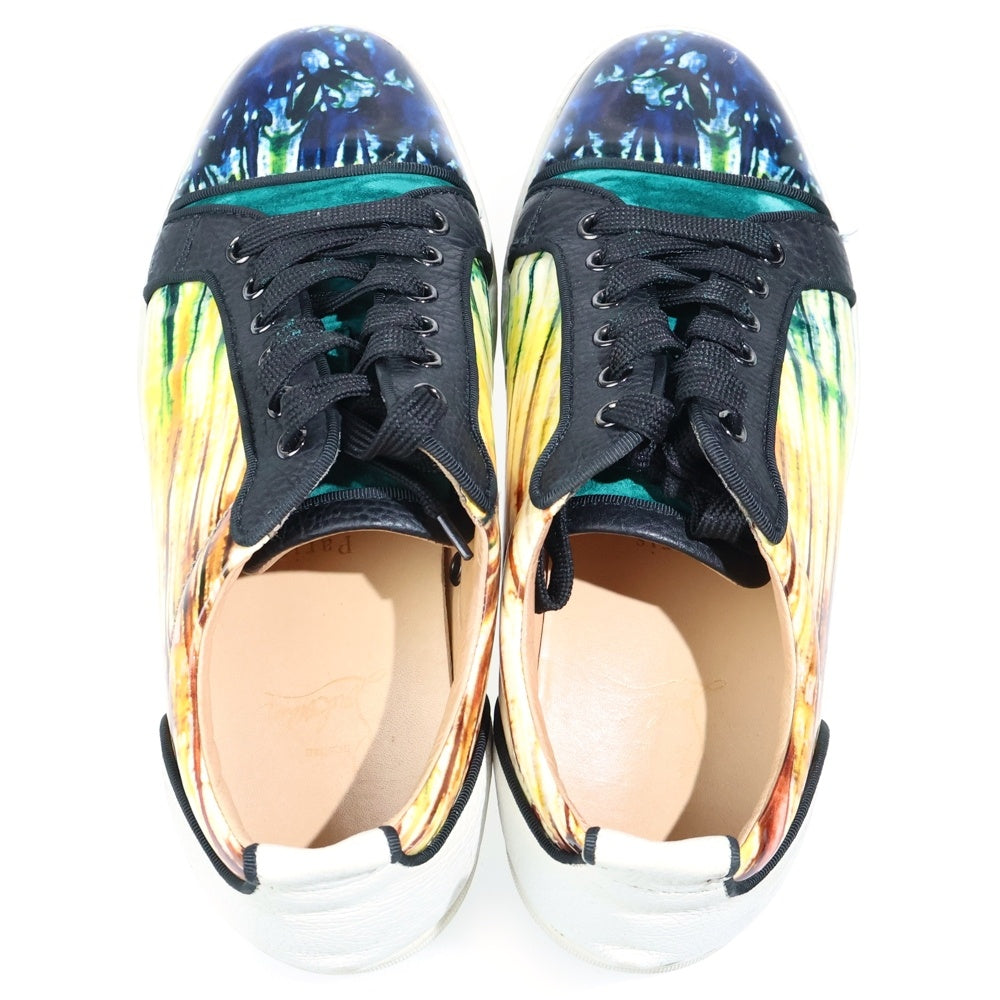 CHRISTIAN LOUBOUTIN(クリスチャンルブタン) Seavaste Flat 総柄 ローカットスニーカー マルチ