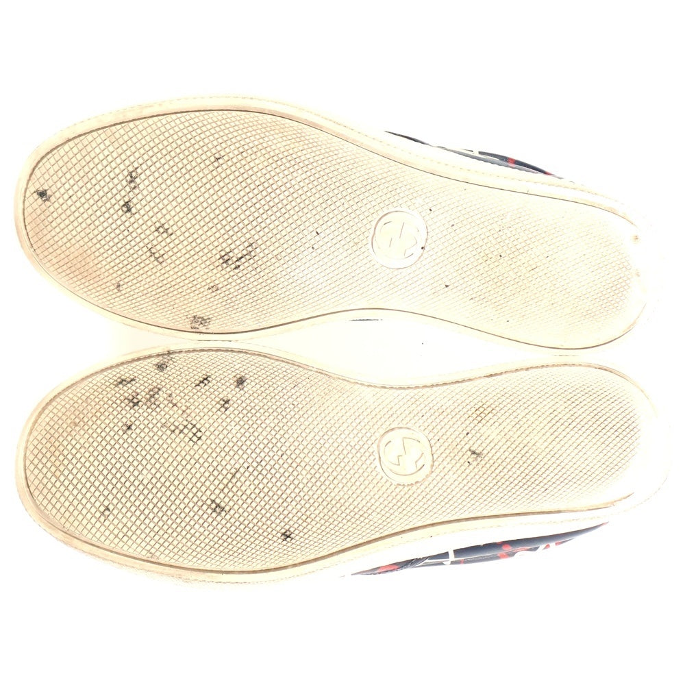 GUCCI(グッチ) ゴースト GG総柄 ローカットスニーカー スリッポン ネイビー 407364