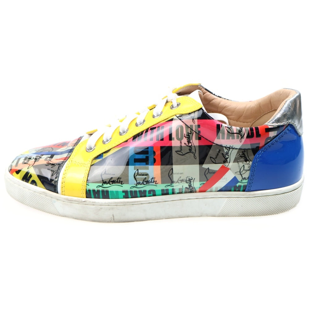 CHRISTIAN LOUBOUTIN(クリスチャンルブタン) Louis Junior パテントレザー ローカットスニーカー マルチ