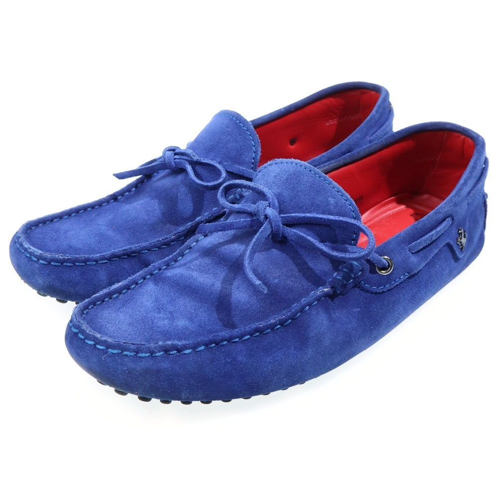 TOD'S(トッズ) Ferrari フェラーリ スウェード モカシン ドライビングシューズ ドレスシューズ ブルー