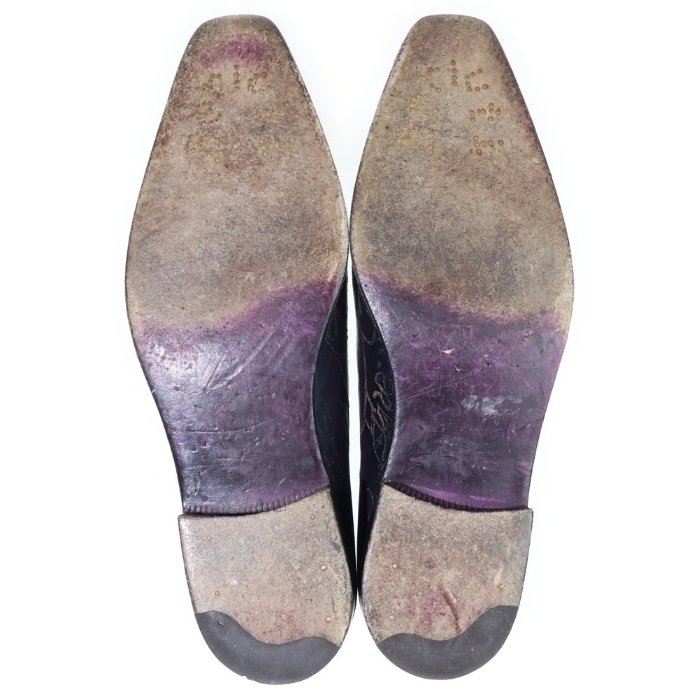 Berluti(ベルルッティ) スクリット カリグラフィ レザードレスシューズ 革靴 ブラウン