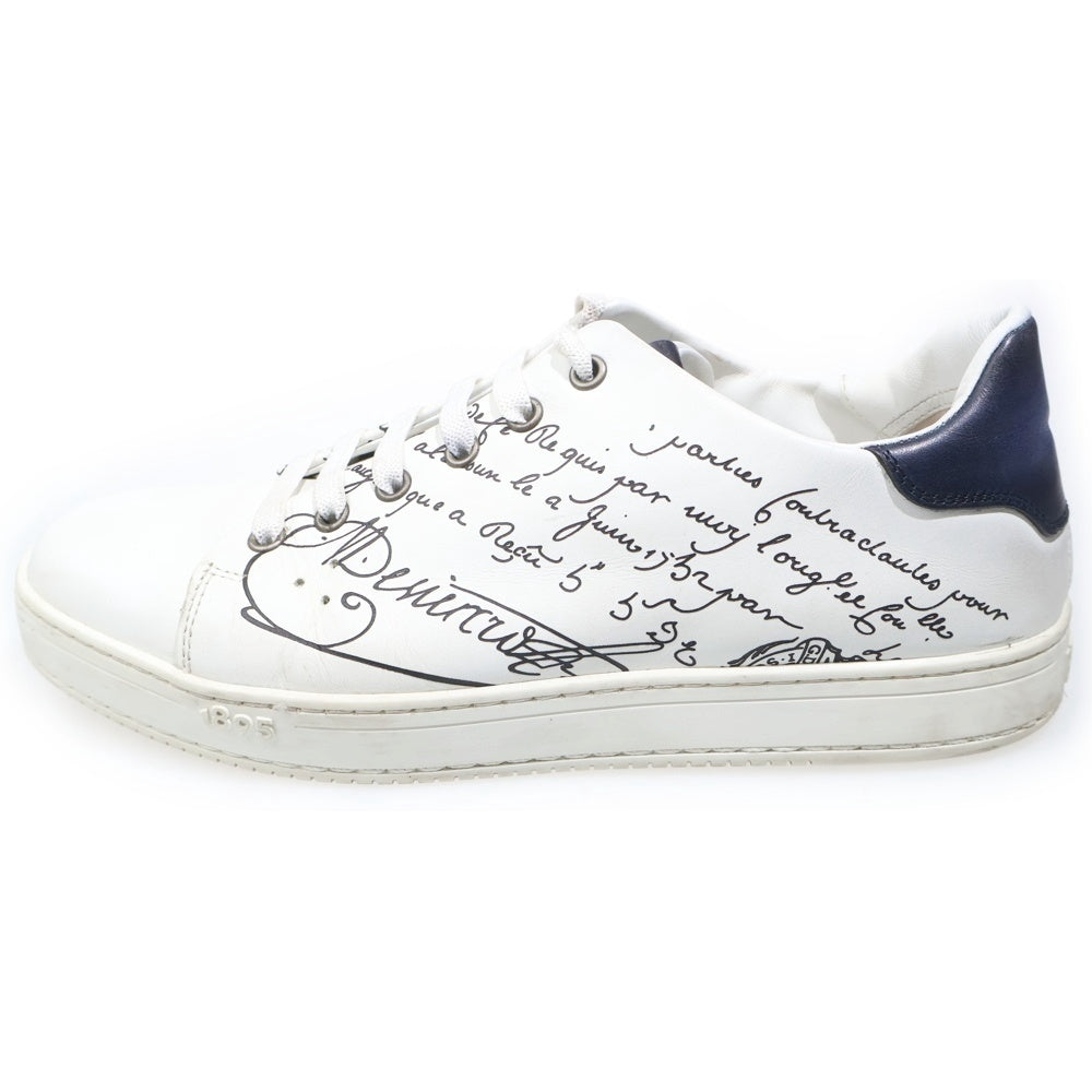 Berluti(ベルルッティ) プレイタイム スクリット カリグラフィ ローカットスニーカー ホワイト