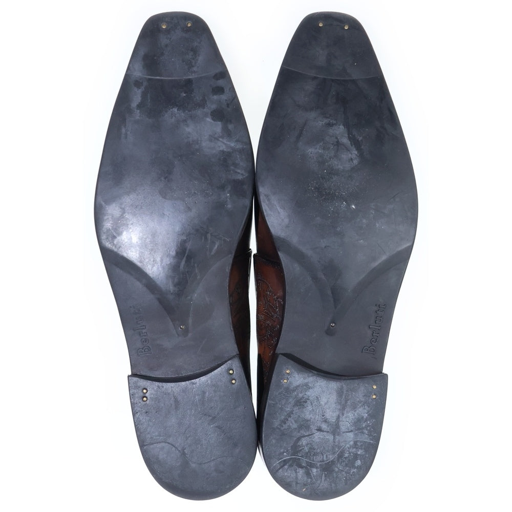 Berluti(ベルルッティ) スクリット カリグラフィ レザードレスシューズ 革靴 ブラウン