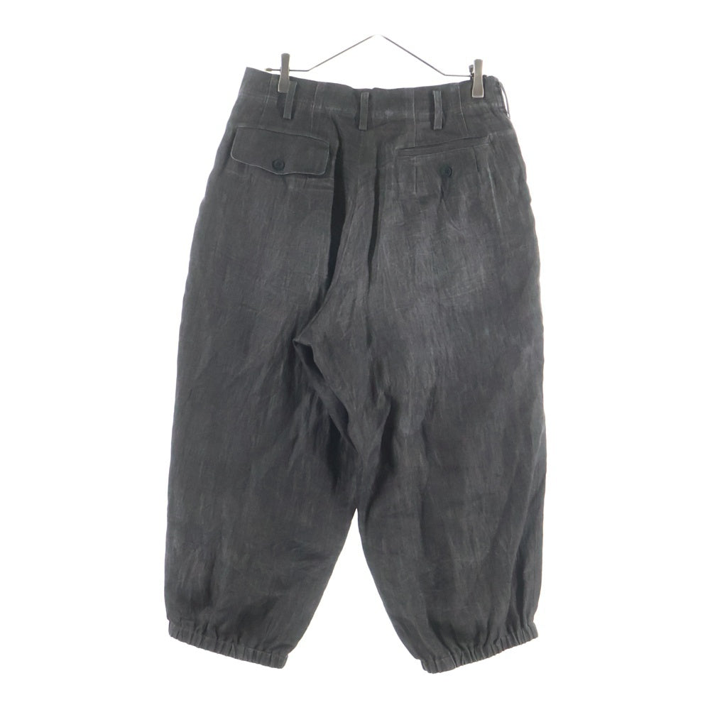 Yohji Yamamoto POUR HOMME(ヨウジヤマモト プールオム) INK DYED TWILL R-INK-DYED OUT POCKET JKT&PNT インク染め アウトポケット ジャケット パンツ セットアップ ブラック HS-J09-300