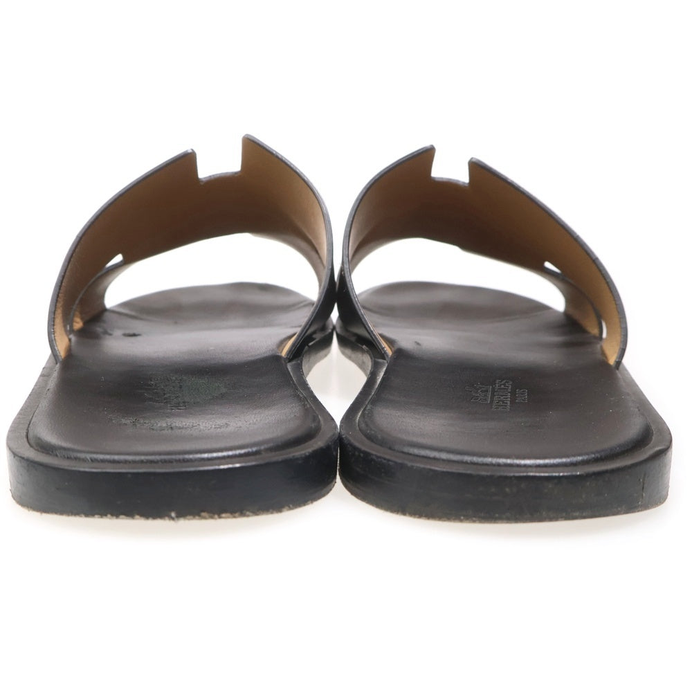 HERMES(エルメス) イズミール Hカットディティール レザーサンダル ブラック