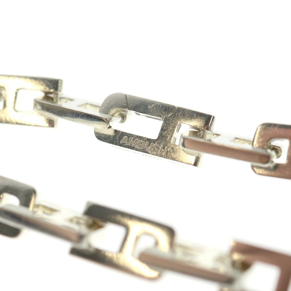 AMBUSH(アンブッシュ) A CHAIN BRACELET アルファベットモチーフ チェーンブレスレット シルバー