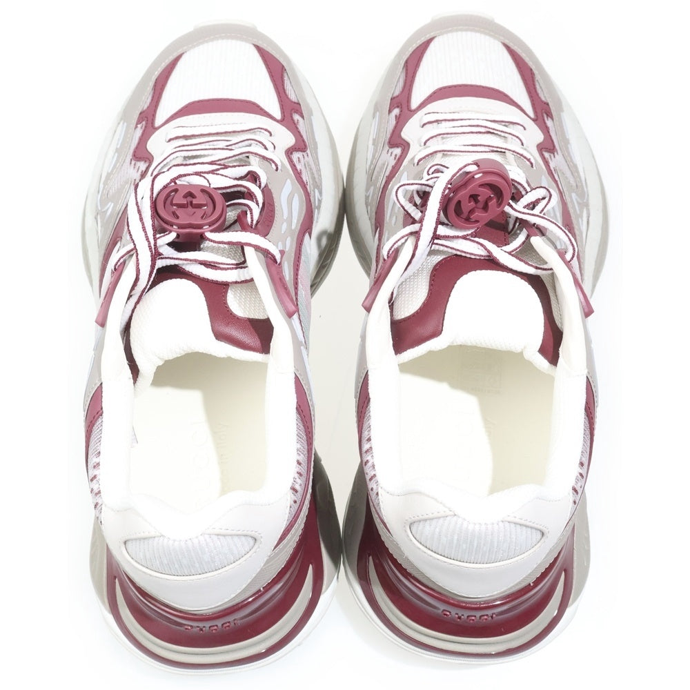 GUCCI(グッチ) 2.0 GG Logo Sneaker GGロゴ インターロッキングG ローカットスニーカー レッド 814040