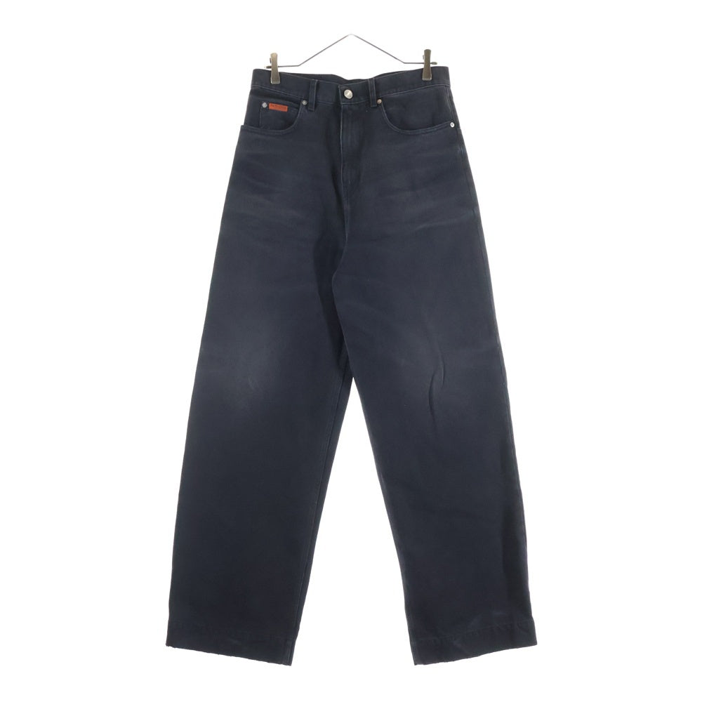 MARTINE ROSE(マーティンローズ) 23AW Wide Leg Jean ワイドデニムパンツ ジーンズ ブラック
