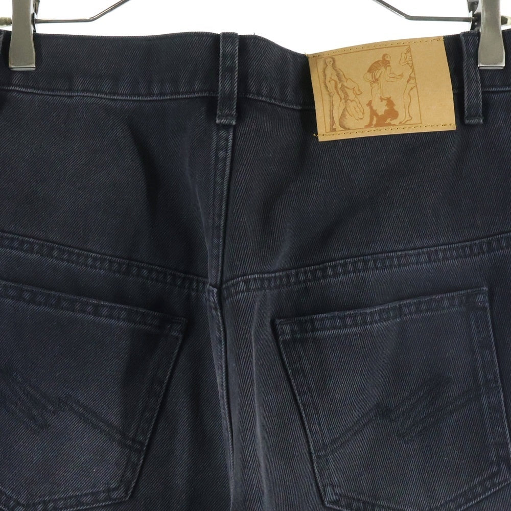 MARTINE ROSE(マーティンローズ) 23AW Wide Leg Jean ワイドデニムパンツ ジーンズ ブラック
