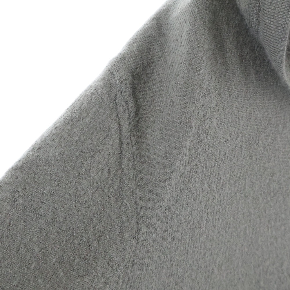 Rick Owens(リックオウエンス) 22SS Cashmere Knit Zipped Hoodieカシミヤ ジップアップニットパーカー グレー RU01B1614-WSB
