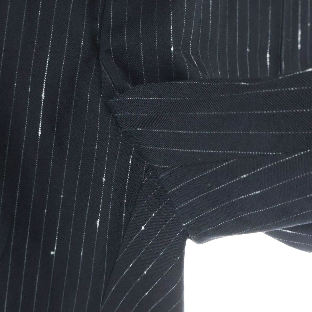 VETEMENTS(ヴェトモン) Pinstripe Pants ピンストライプ スラックス パンツ ブラック MA52PA540P