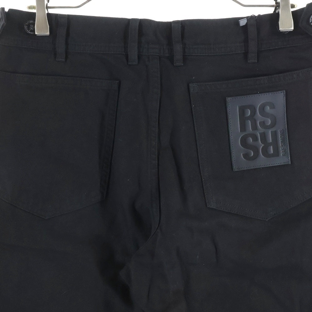RAF SIMONS(ラフシモンズ) 23SS DENIM SKATE SHORTS デニムスケートショーツ ハーフパンツ ブラック 231-M331