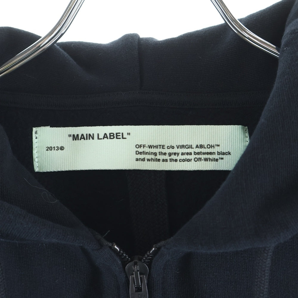 OFF-WHITE(オフホワイト) 18AW Zip Up Hoodie グラデーション ジップアップスウェットパーカー フーディー ブラック OMBE001F18192005