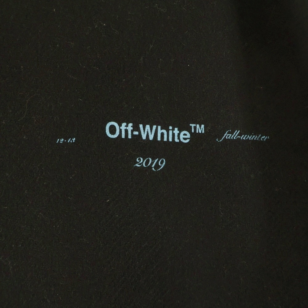OFF-WHITE(オフホワイト) 18AW Diag Gradient Varsity Jacket グラデーションロゴ ウールヴァーシティジャケット ブラック
