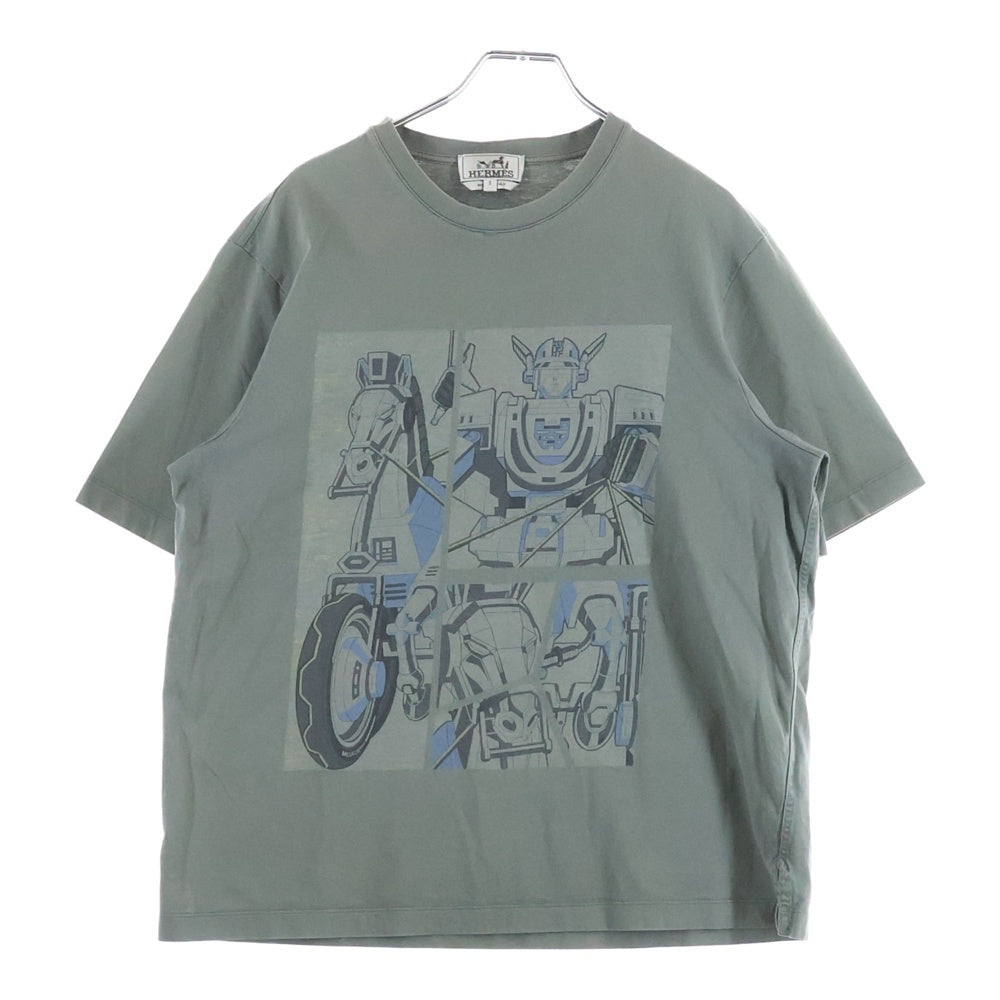 HERMES(エルメス) Mega Chariot T-Shirt 半袖Tシャツ グレー H267820HA09SM