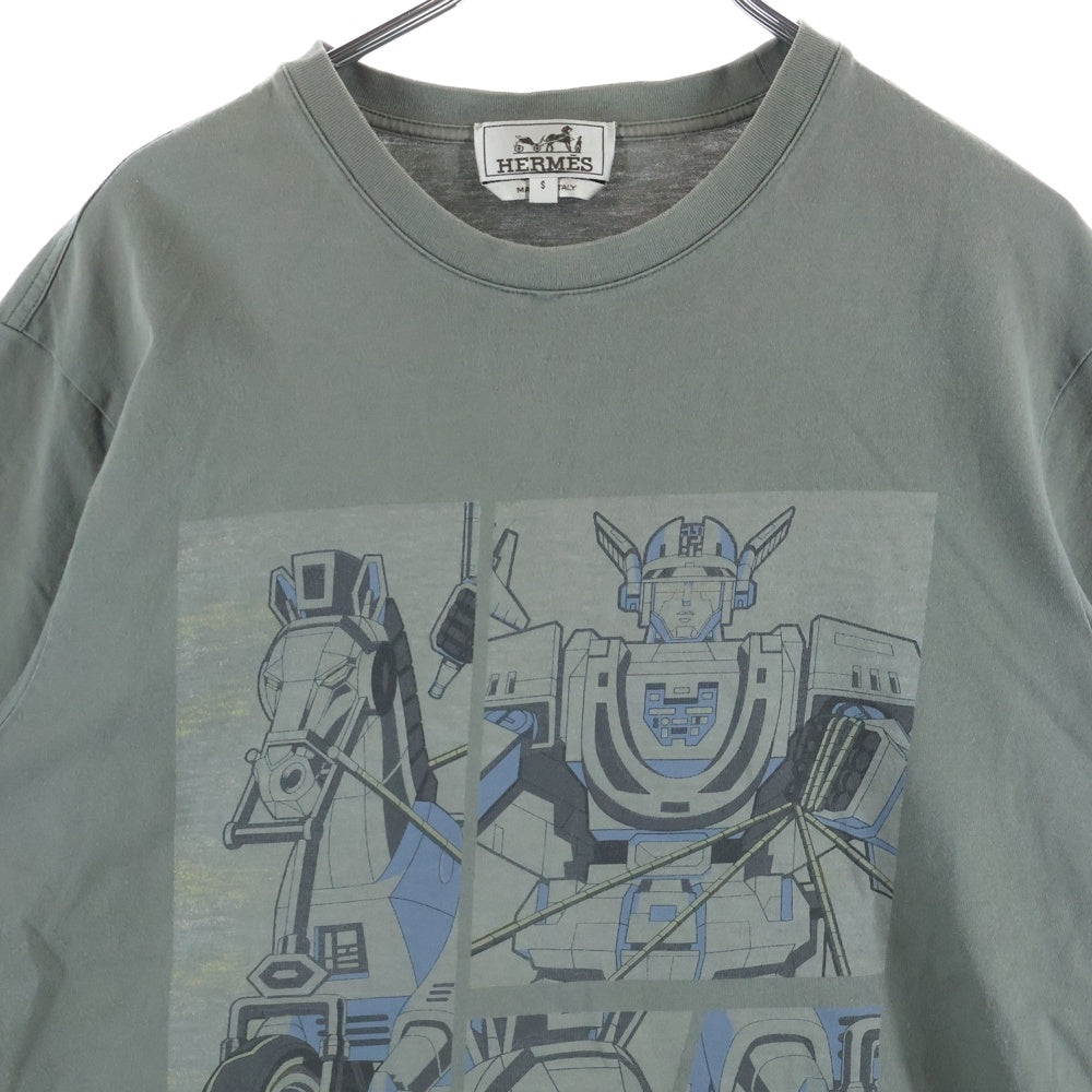 HERMES(エルメス) Mega Chariot T-Shirt 半袖Tシャツ グレー H267820HA09SM