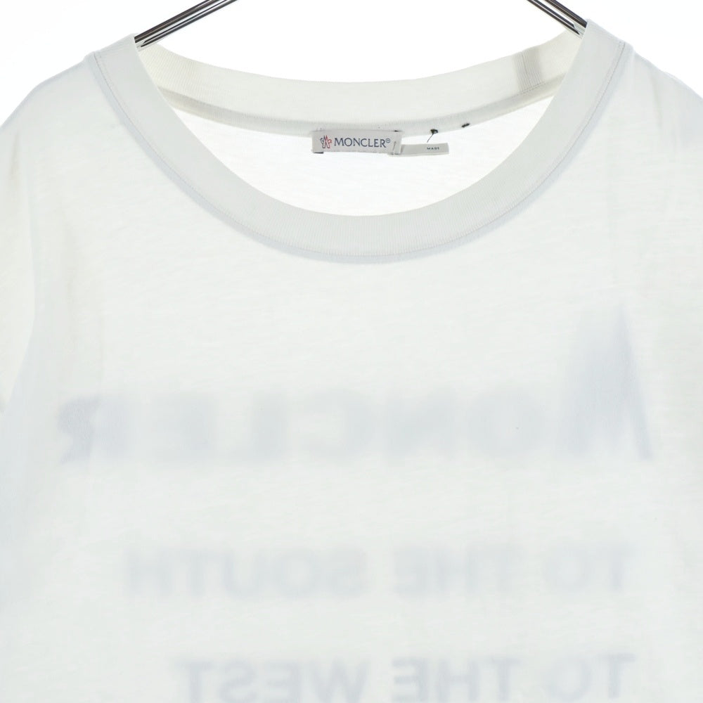 MONCLER(モンクレール) 18AW ×FRAGMENT HIROSHI FUJIWARA MAGLIA T-SHIRT 藤原ヒロシ フラグメント 半袖Tシャツ ホワイト D209U8039850 8391Q