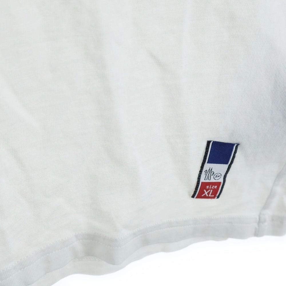 MONCLER(モンクレール) 18AW ×FRAGMENT HIROSHI FUJIWARA MAGLIA T-SHIRT 藤原ヒロシ フラグメント 半袖Tシャツ ホワイト D209U8039850 8391Q