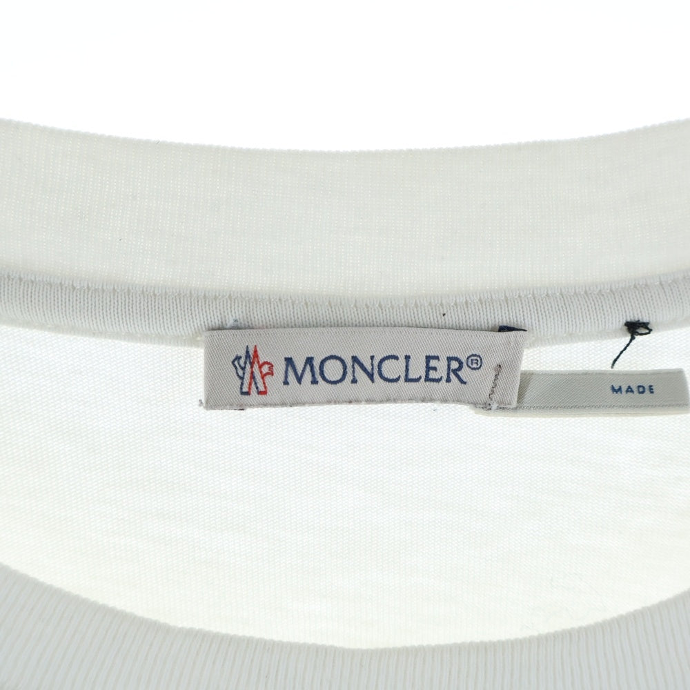 MONCLER(モンクレール) 18AW ×FRAGMENT HIROSHI FUJIWARA MAGLIA T-SHIRT 藤原ヒロシ フラグメント 半袖Tシャツ ホワイト D209U8039850 8391Q