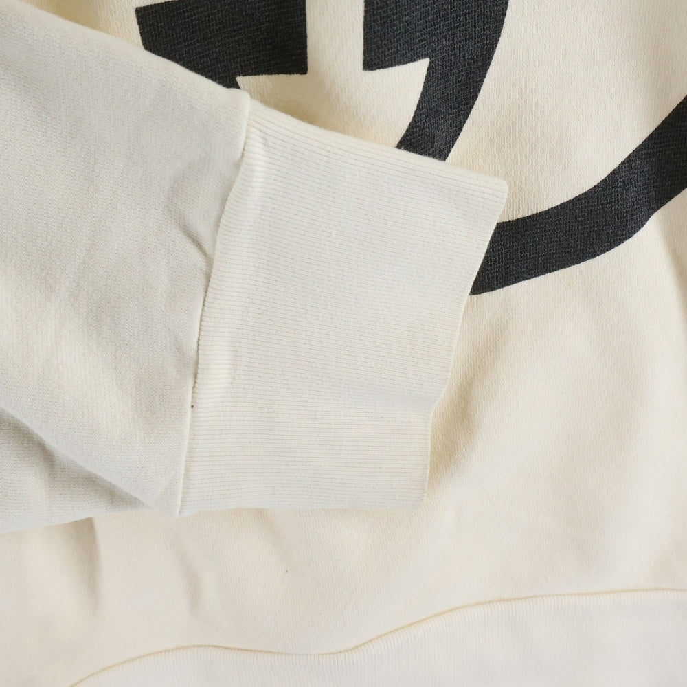 GUCCI(グッチ) Interlocking G Hooded Sweatshirt インターロッキングG ロゴプリント プルオーバースウェットパーカー フーディー アイボリー 475374 X3Q25