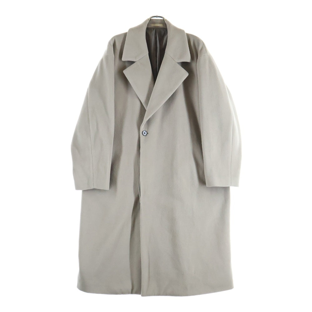 TAKEO KIKUCHI(タケオキクチ) Tech Wool Beaver Big Double Breasted Coat テック ウール ビーバー ビッグ セミダブルコート ベージュ 170-95201