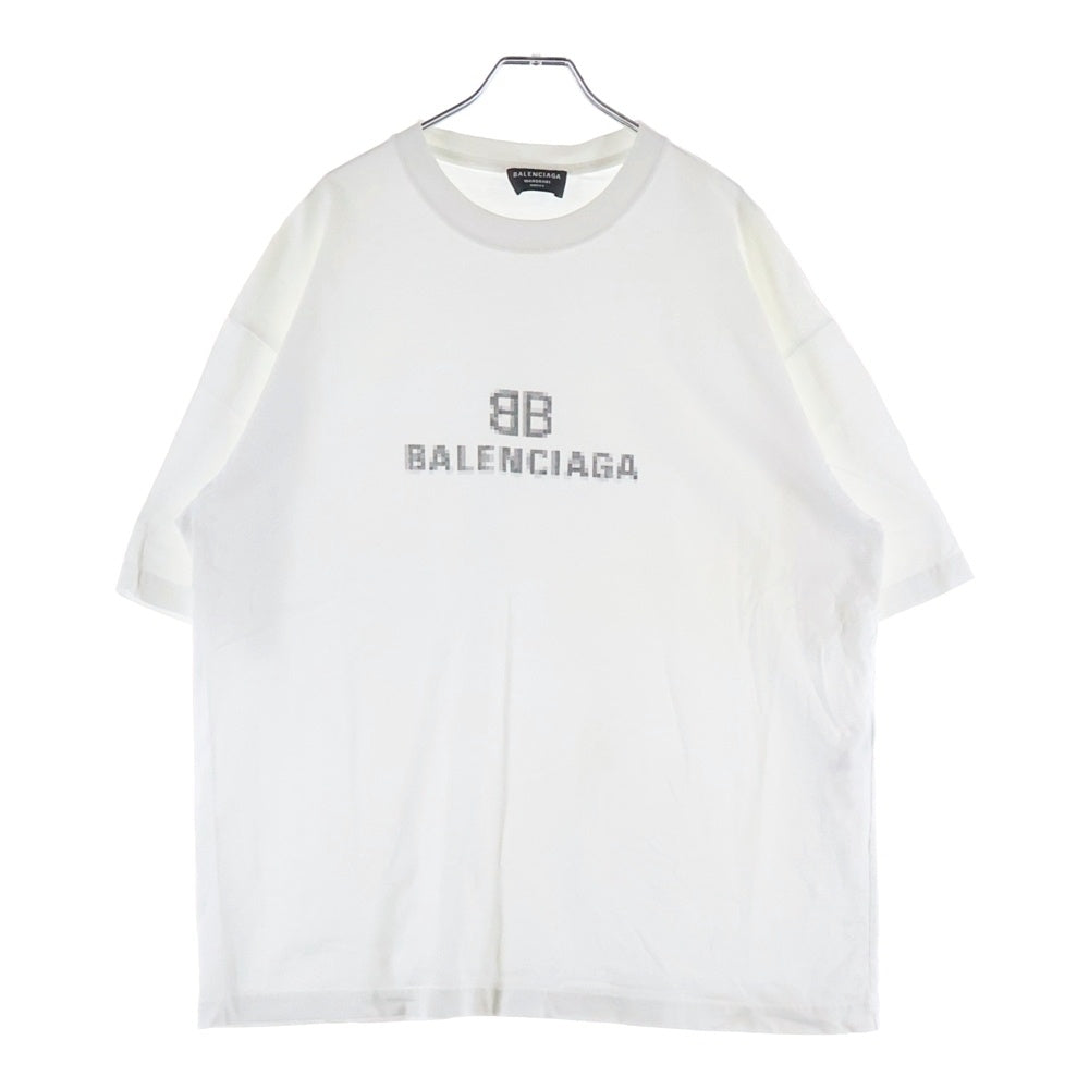 BALENCIAGA(バレンシアガ) T-Shirt ピクセルロゴプリント半袖Tシャツ