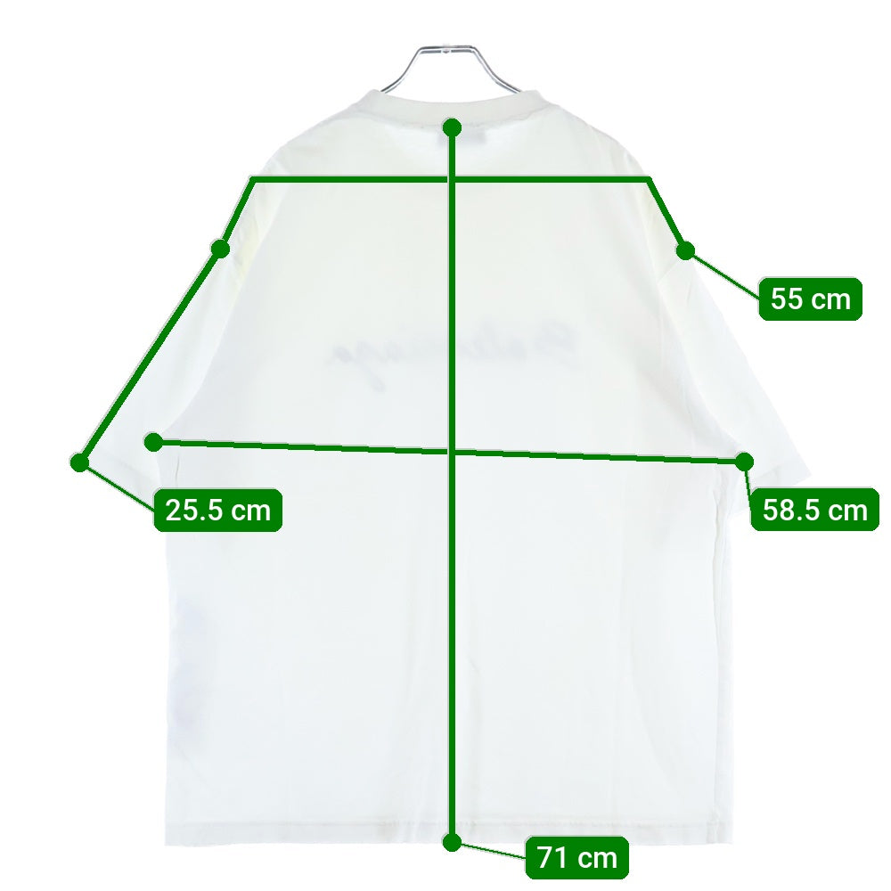BALENCIAGA(バレンシアガ) T-Shirt シグネチャーロゴプリント半袖Tシャツ ホワイト 612966 TMVB4