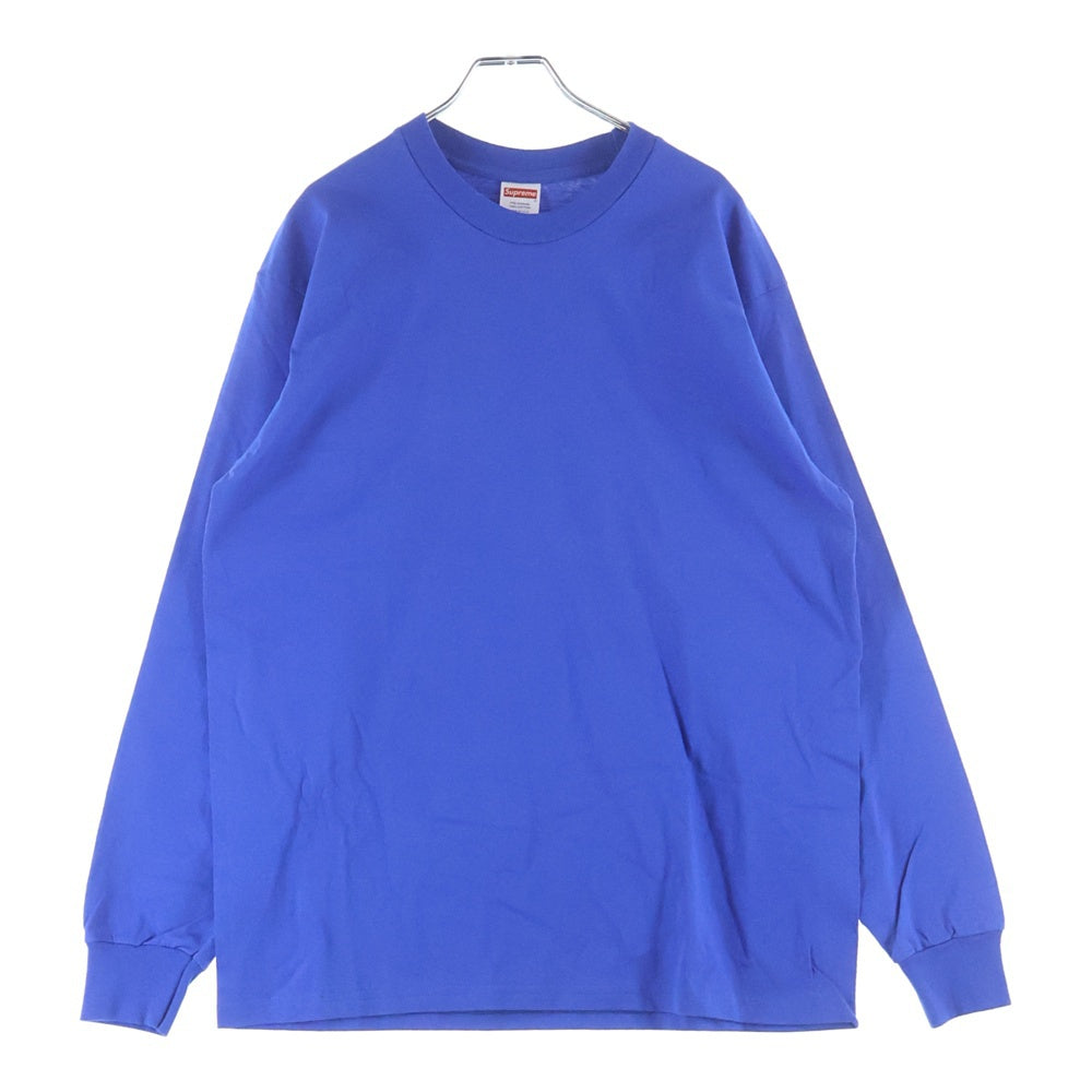 SUPREME(シュプリーム) Blank L/S Tee ブランク 無地長袖Tシャツ ロンT ブルー