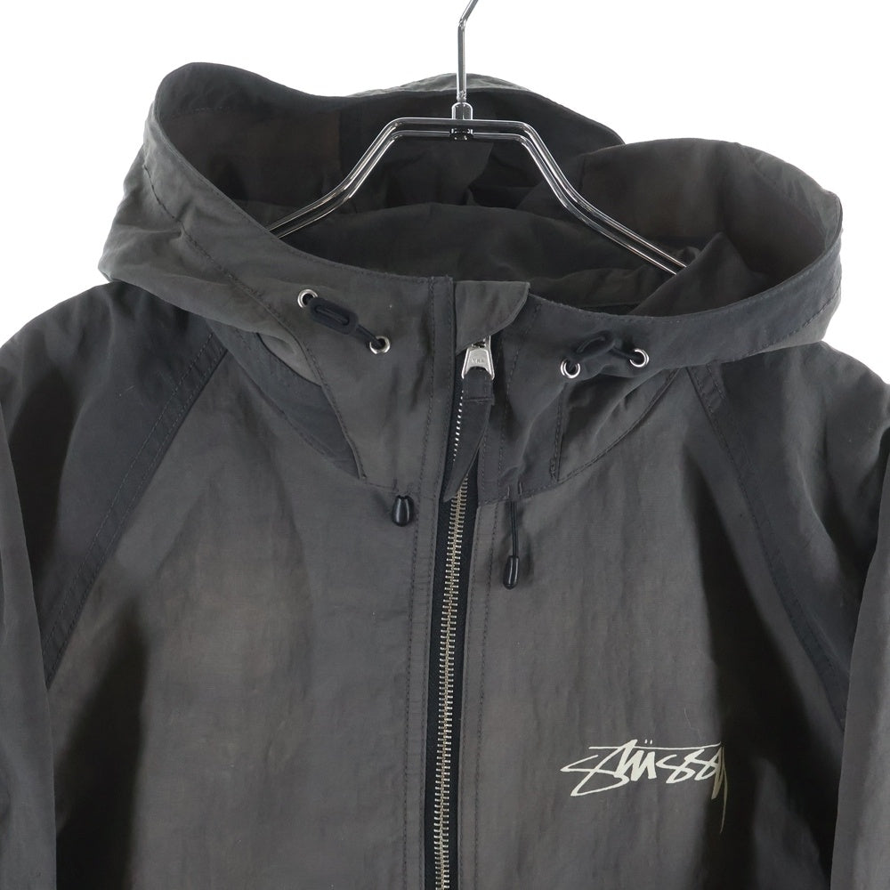 STUSSY(ステューシー) Beach Shell Wave Dye ビーチシェルウェイブ シェルジャケット グレー 115745
