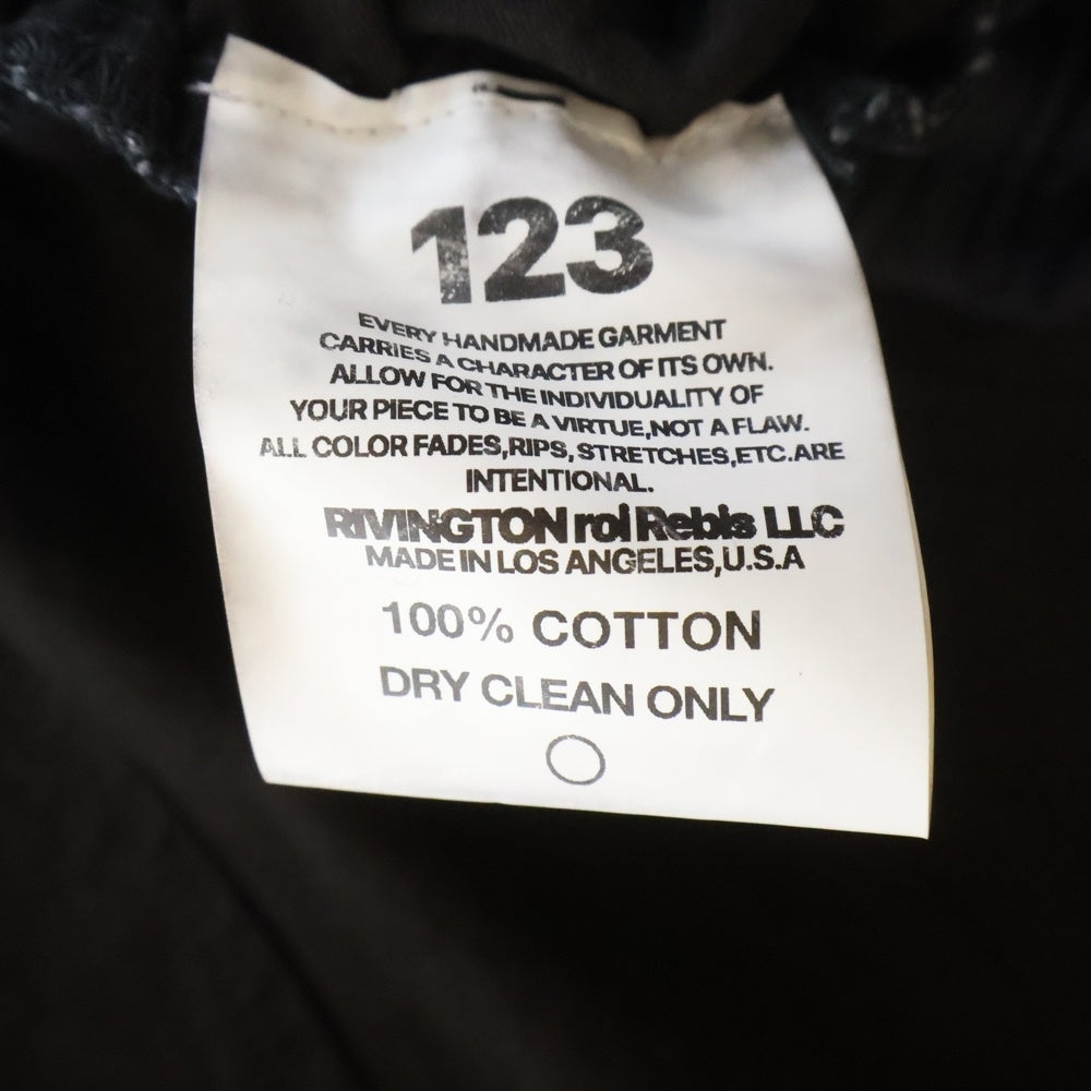 RIVINGTON roi Rebis(リヴィントンロイレビス ) Trappist Penta Pant トラピスト ペンタ サイドライン パンツ ブラック