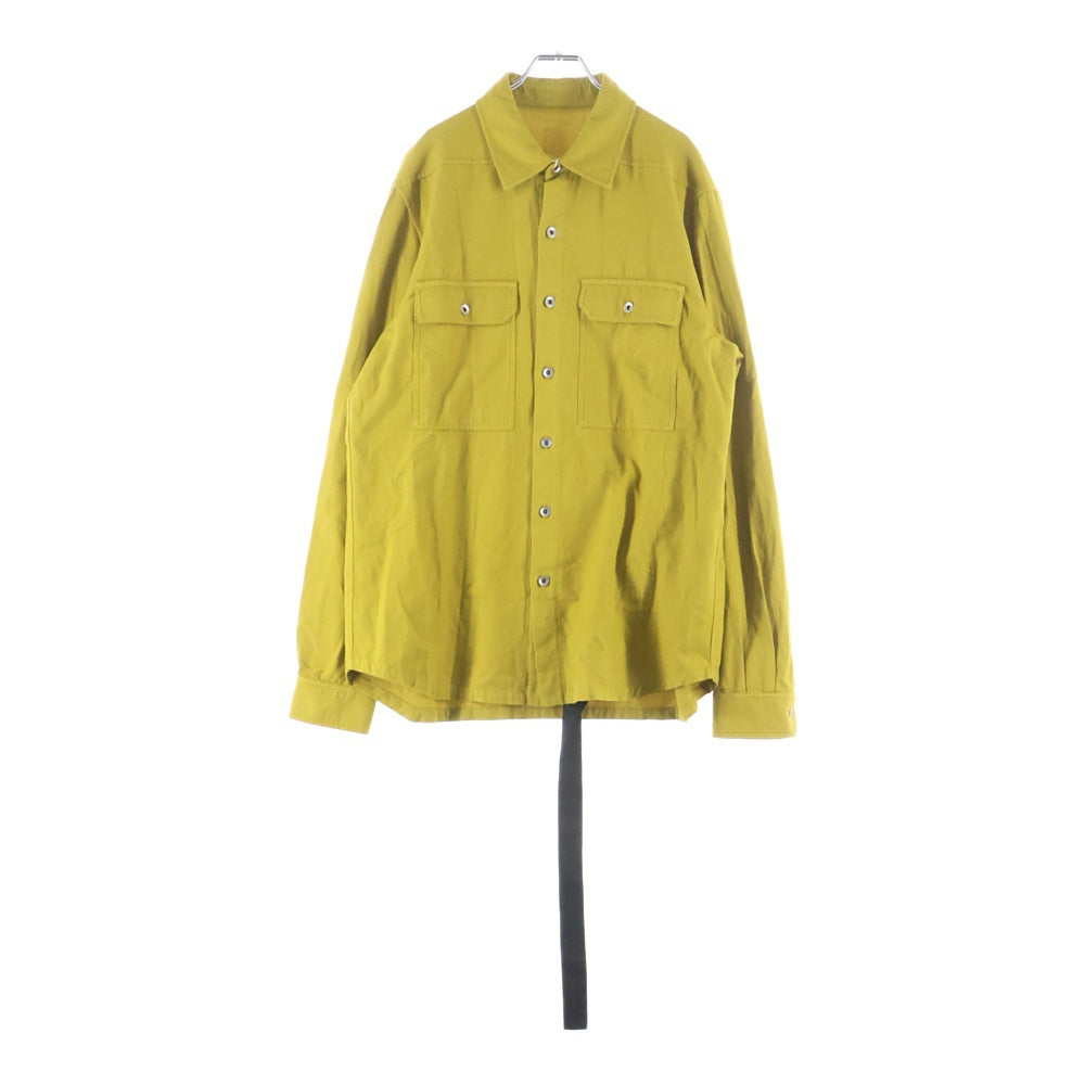 DRKSHDW(ダークシャドウ) OUTERSHIRT アウターシャツ 長袖シャツ イエロー DU02D2296-CFL