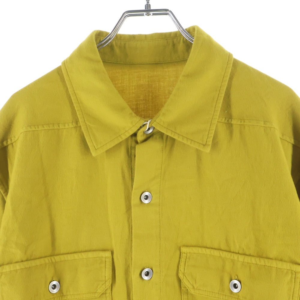 DRKSHDW(ダークシャドウ) OUTERSHIRT アウターシャツ 長袖シャツ イエロー DU02D2296-CFL