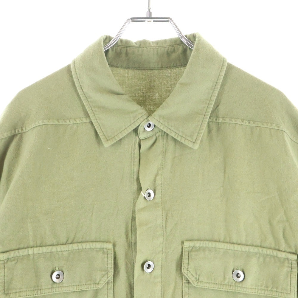 DRKSHDW(ダークシャドウ) OUTERSHIRT アウターシャツ 長袖シャツ グリーン DU02D2296-CFL