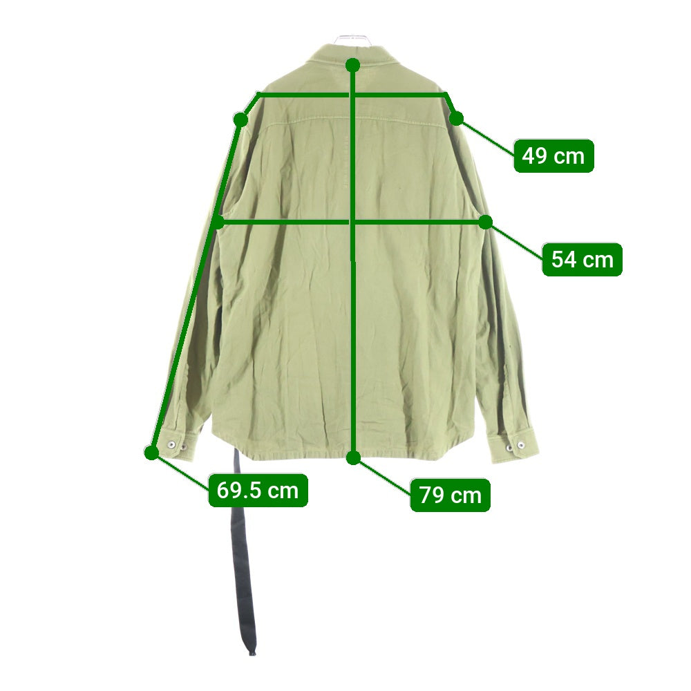 DRKSHDW(ダークシャドウ) OUTERSHIRT アウターシャツ 長袖シャツ グリーン DU02D2296-CFL