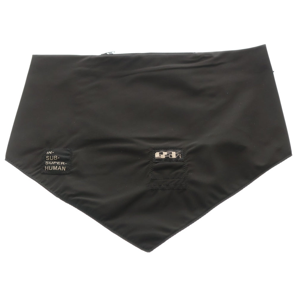 DRKSHDW(ダークシャドウ) BANDANA POUCH SCARF ナイロンバンダナ スカーフ ブラック