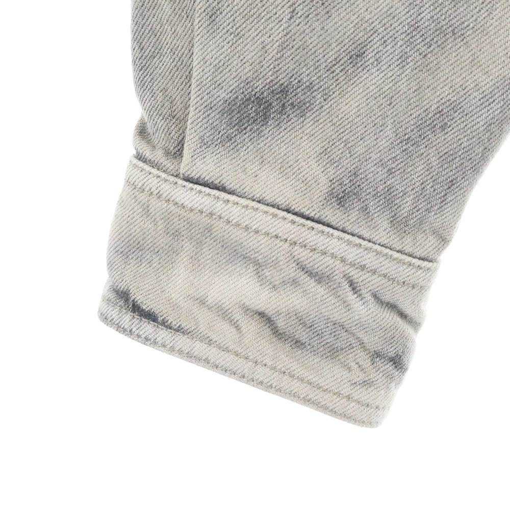 DRKSHDW(ダークシャドウ) 23AW CAPE SLEEVE CROPPED OUTERSHIRT ダメージ加工 クロップドデニムジャケット インディゴ DS02C5702-DMPFR